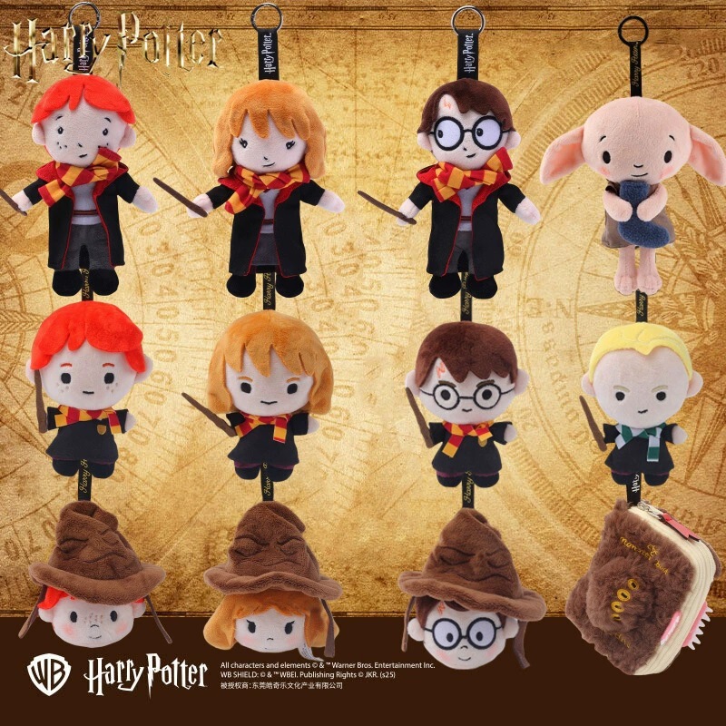 Authentic Harry Potter Hedwig Plush Doll Keychain Coin Purse Earphone Case Cartoon Cute Popular Toy Gift