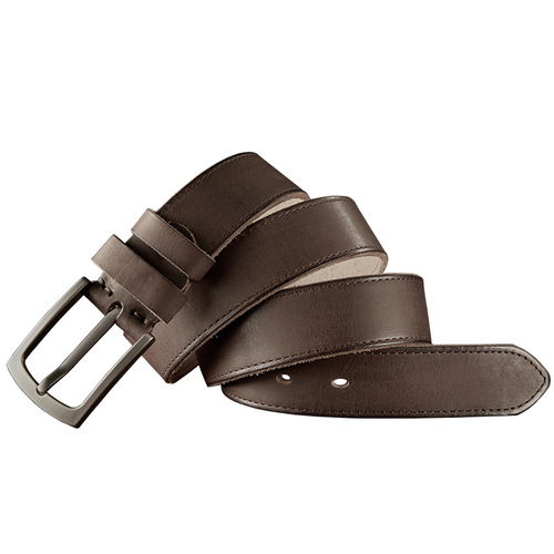 Handmade leather belt for men, retro thick pure leather needle buckle men's work pants, old genuine leather pants belt, versatile 