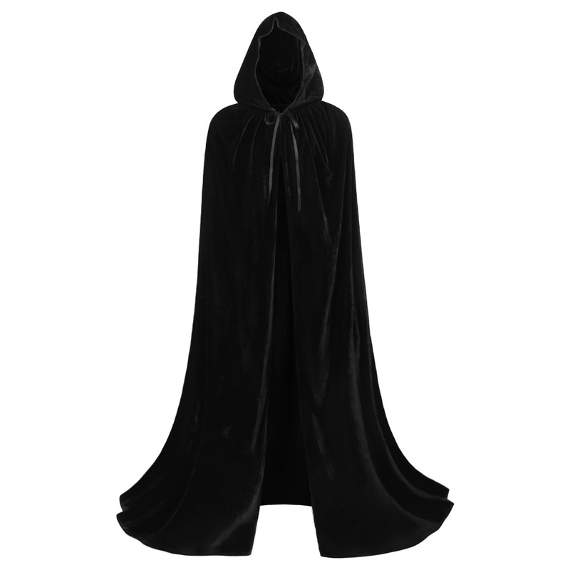 ハロウィンマントコスプレ仮装コスチューム魔女マント魔女死神ゴールデンベルベット布悪魔潮|undefined