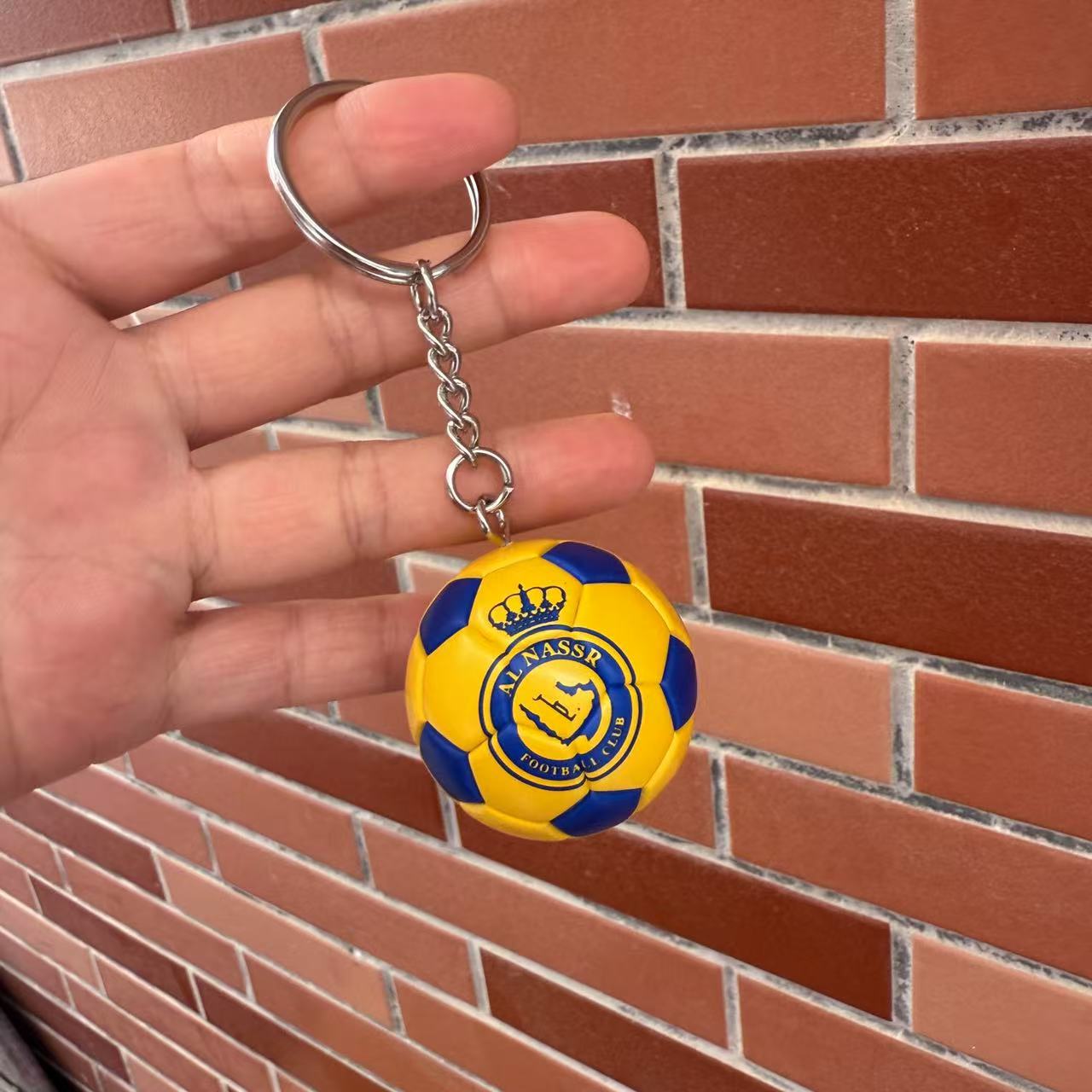 Mini pequeño colgante de fútbol llavero colgante Real Madrid Copa del Mundo regalo de cumpleaños para fanáticos varones