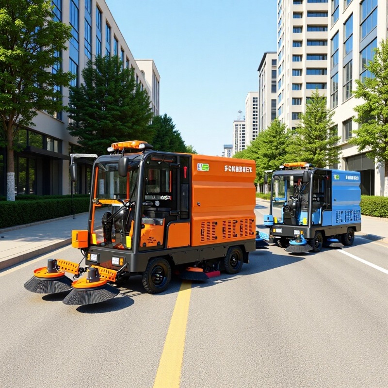 多功能洒水扫地车环卫车驾驶式扫地车工厂车间地面清扫雾炮扫地车