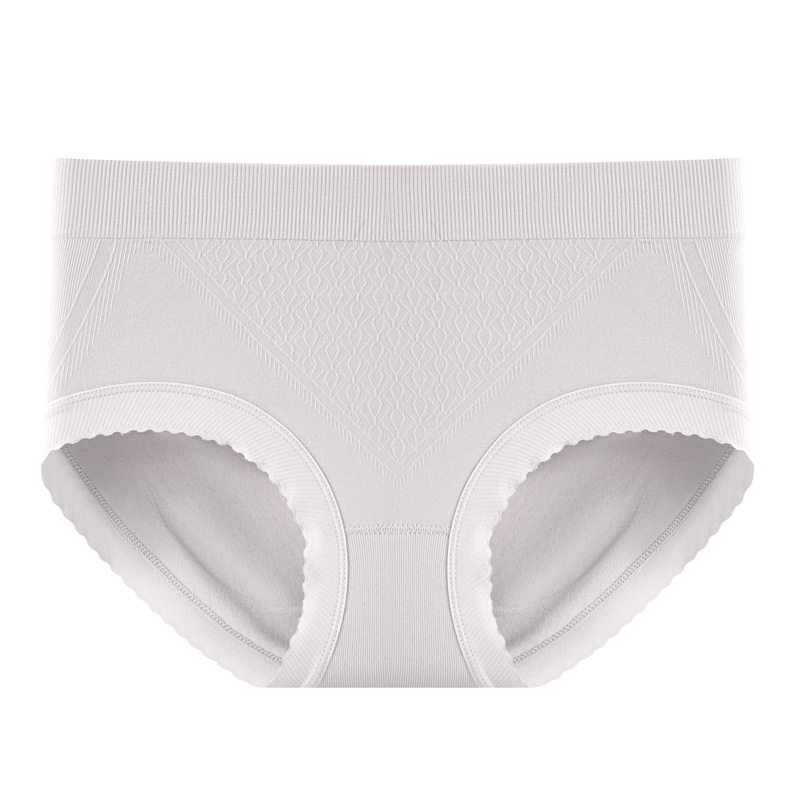 Ropa interior sin costuras de cintura media cómoda, suave y agradable para la piel 2024 nueva entrepierna transpirable de seda 7A ropa interior de mujer de alta elasticidad