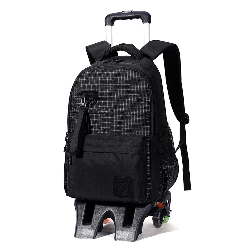 Peces naturales nueva escuela primaria estudiante mochila 3-6 Grado de gran capacidad desmontable escalera de entrega mochila