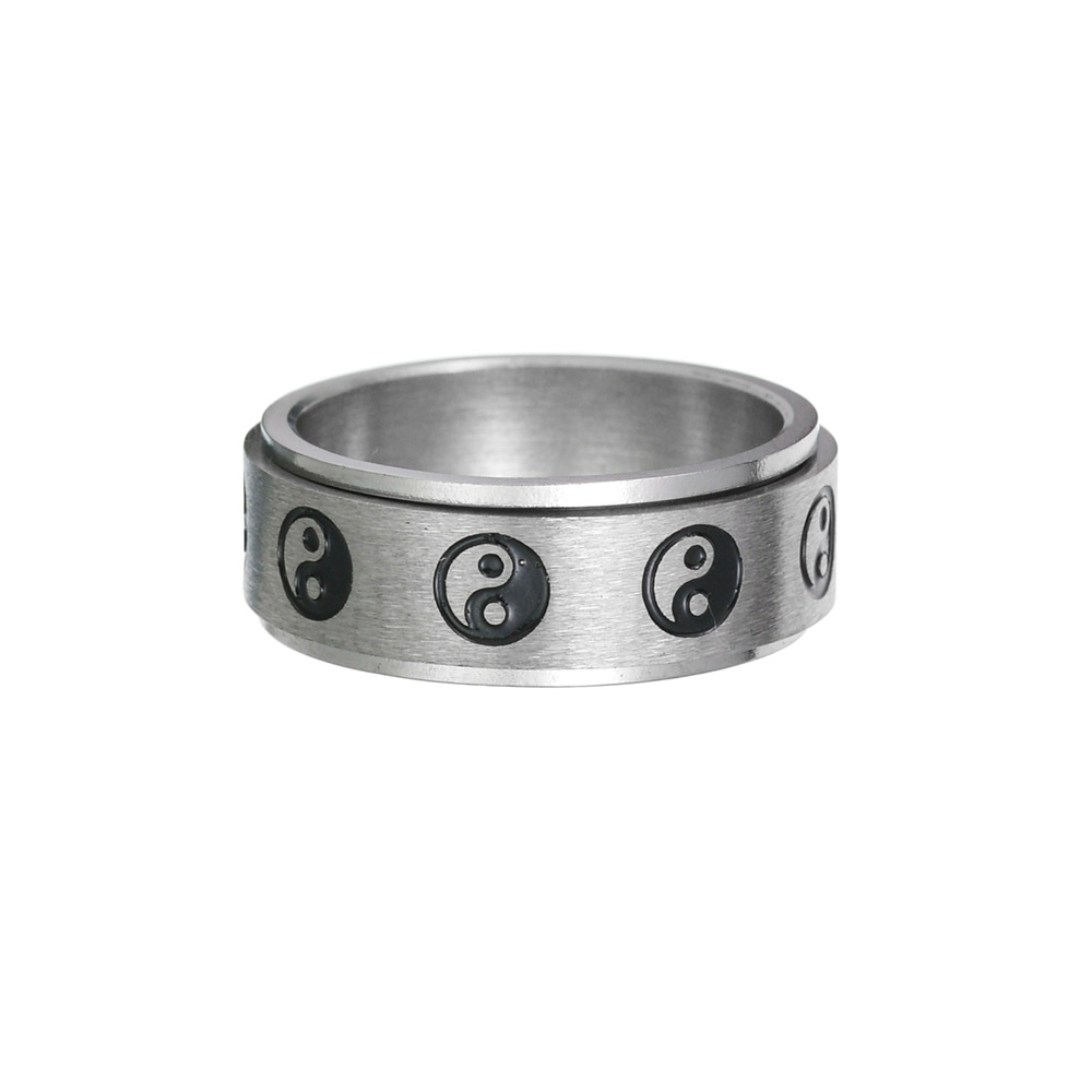 Ethnic Style Gossip Stainless Steel Rings Stainless Steel Rings display picture 4