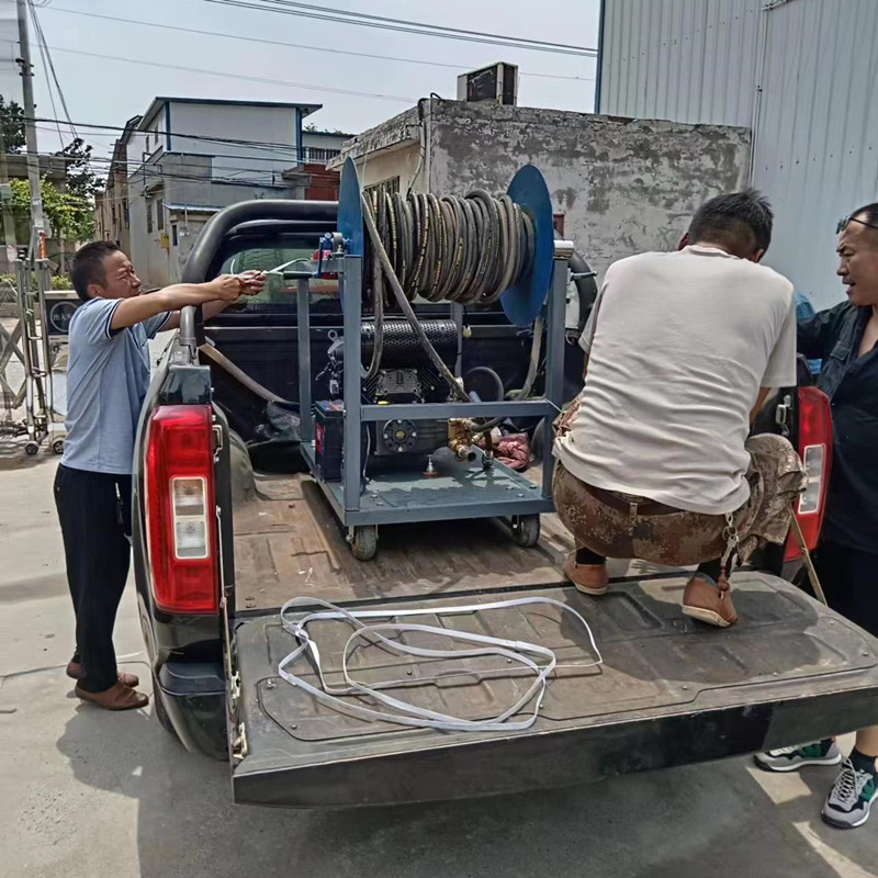 养殖场管道疏通机 污水管道清洗设备 高压水管道冲洗机