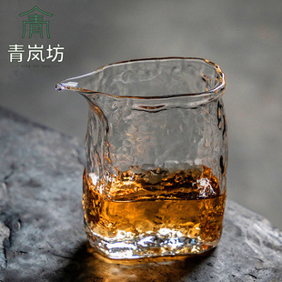 Eagle-Beak Fair Cup Made of High Borosilicate Heat-Resistant Glass, Thickened Transparent Tea Brewing Cup, Tea Divider for Handmade Kung Fu Tea