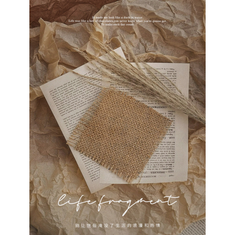 Ins Retro Style Photography Photo Props Retro Linen Sydney Paper Photo Valley Beauty Coffee Shop B&B Decoration Props