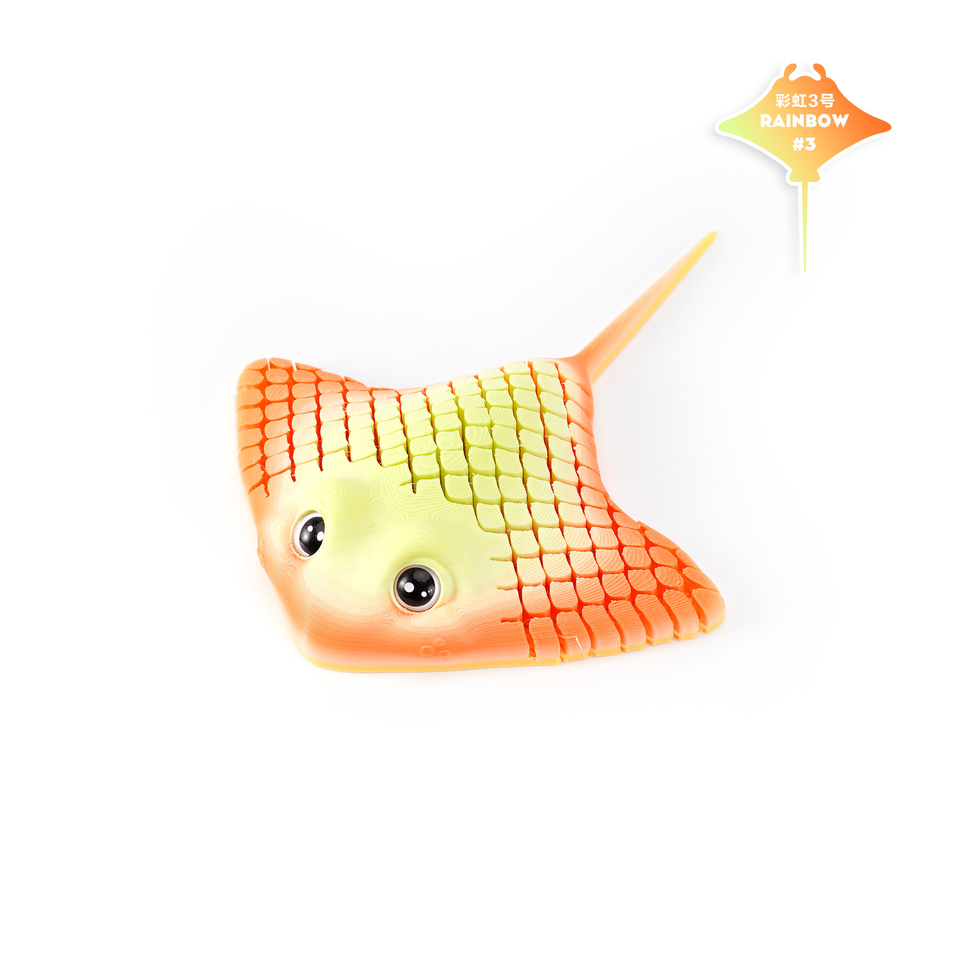 Ventas transfronterizas de impresión 3D peces diablo rayas ornamentos acuario paisajismo ornamentos creativos juguetes de impresión 3D para niños