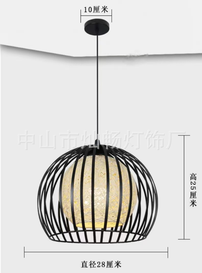 Estilo industrial nórdico personalidad creativa simple restaurante moderno Hotpot Bar Bar Barbería Landelier de cabeza única