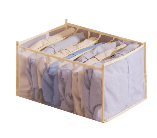 Ropa interior caja de almacenamiento compartimiento calcetines ropa interior hogar tela cajón cesta de almacenamiento artefacto de almacenamiento