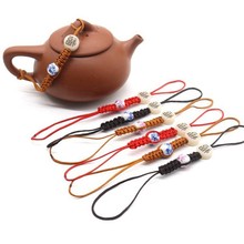 茶壶绳茶具防摔绳紫砂壶盖绳子绑绳手编绳防摔茶壶盖绳水杯绳