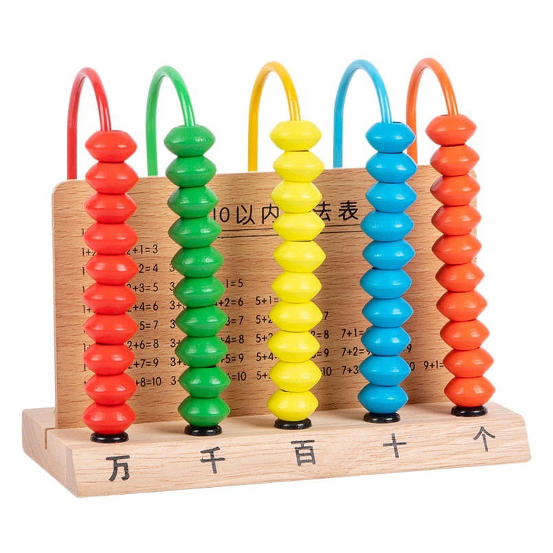 Ábaco Educativo de Cinco Niveles, para Aprendizaje Matemático Infantil