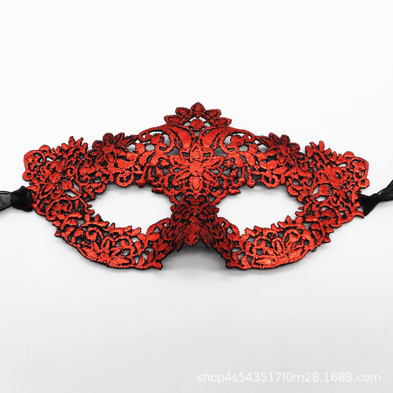 Máscaras de encaje de venta transfronteriza máscaras de plumas de mujer decoración gradiente máscaras de mitad de cara maquillaje de baile accesorios de vestuario sexy