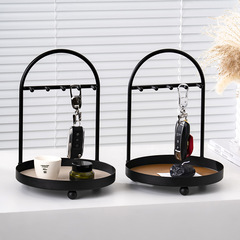 新品玄関金属キーホルダー家庭用取り外し可能多層ジュエリー収納棚アクセサリーデスクトップ収納ラック