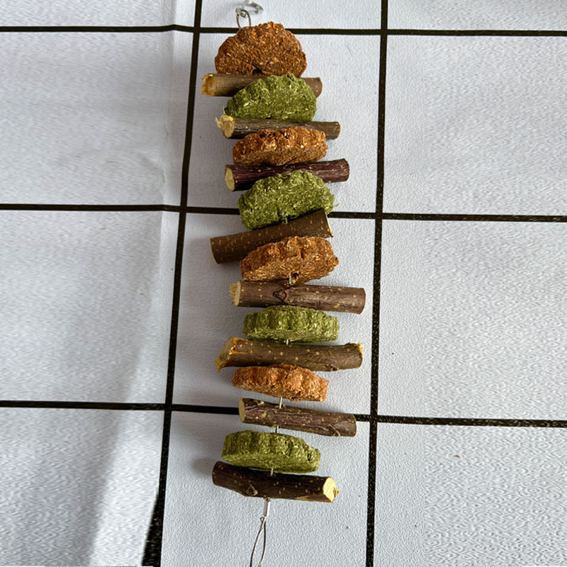 Small bunch of apple branch teething skewers