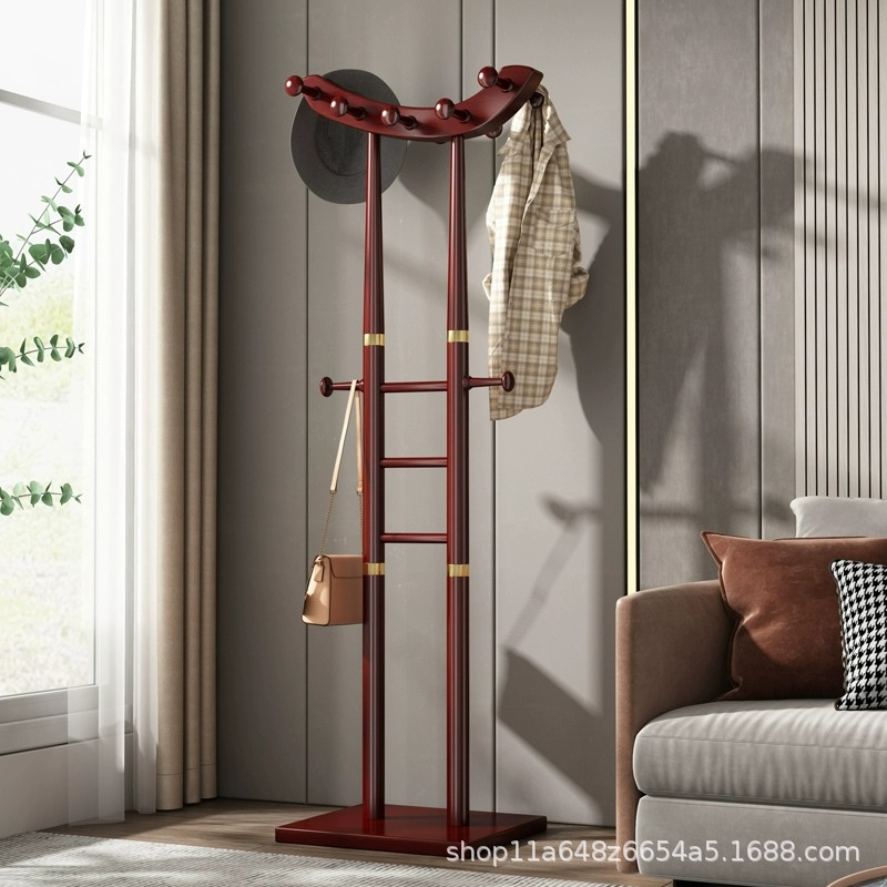 적갈색 + 금테 [원목 받침대] 전체 원목