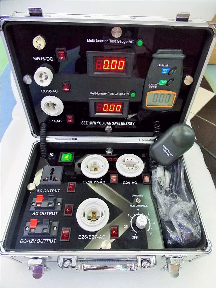 Коробка дисплея СИД Коробка теста лампы СИД Коробка сравнения энергосберегающих теста СИД Коробка теста энергосберегающих лампы СИД