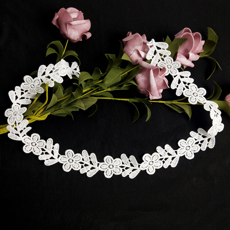 白色水溶花边-M040