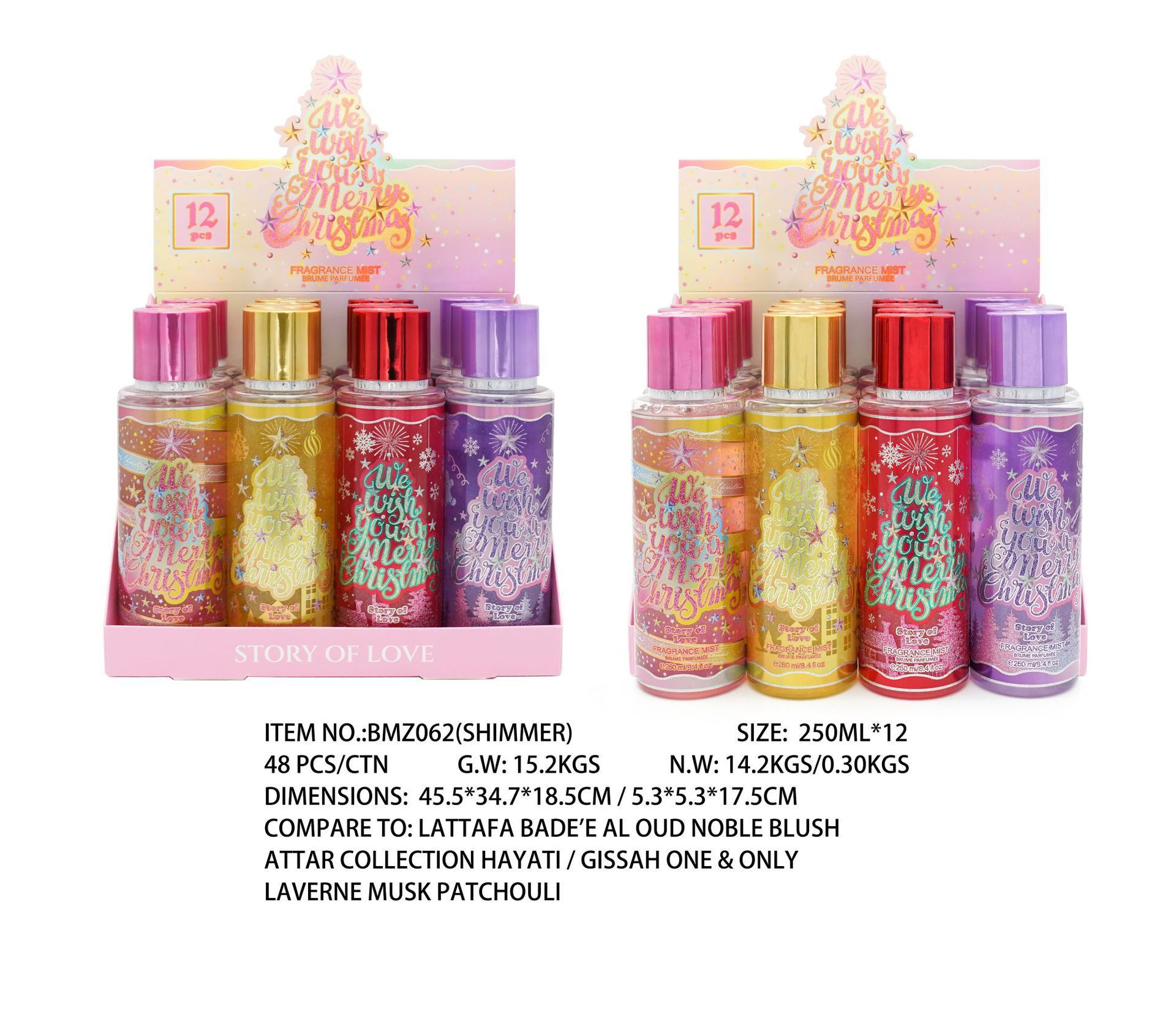 Perfume para mujeres 250ml spray corporal comercio exterior sudeste asiático sudamericano fragrancia para hombres estand paquete de muestra especial image 64