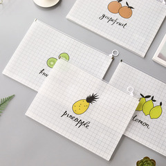 A4文件袋小學生拉鏈式透明拉邊檔案袋初中生資料袋塑料試卷收納袋