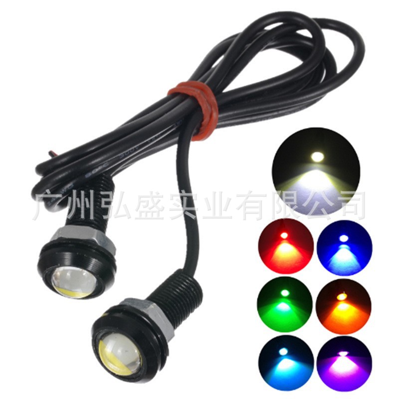 Tcyato Popular Modified Light Motorcycle Led Strobe 18mm 23mm Car Truck/Mountain Bike 12V Eagle Eye