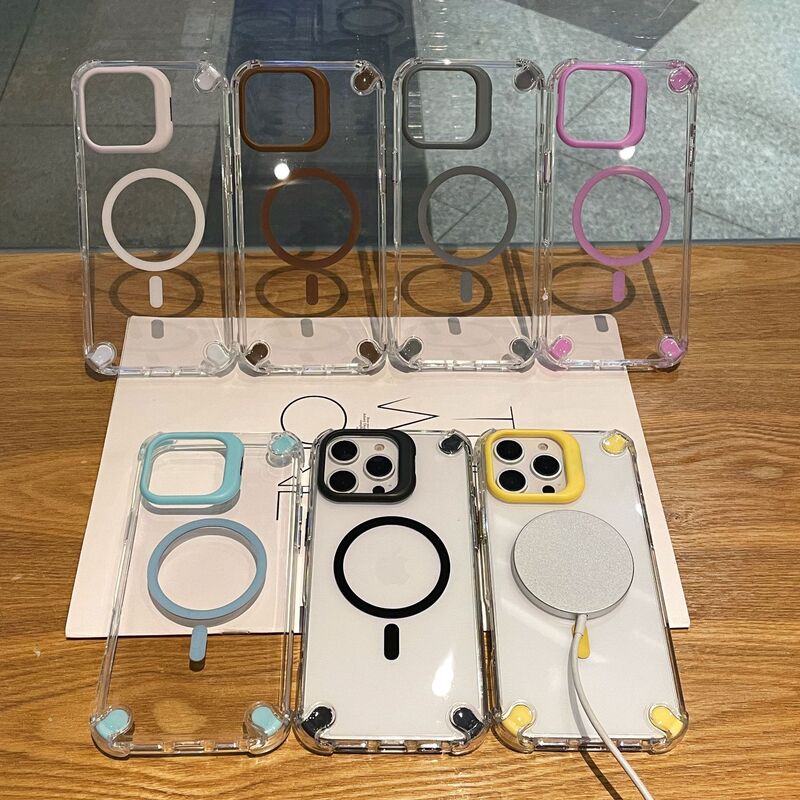 适用苹果17promax气囊防摔磁吸支架iPhone16镜头膜14全包15手机壳|undefined