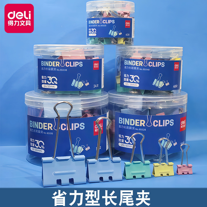 Efficient and Labor-Saving Long Tail Ticket Clip 8552B Office Supplies Swallowtail Clip Student Book Clip Large, Medium and Small Ticket Clip Wholesale