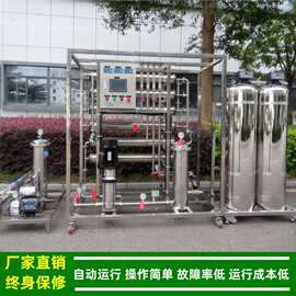 纯化水制备设备_500L二级反渗透纯化水系统无菌水箱厂家绿健供应
