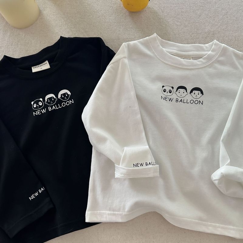 在庫あり長袖子供用Tシャツ2025秋冬韓国風カジュアルベビー半袖夏かわいいボトムシャツ男の子と女の子用|undefined