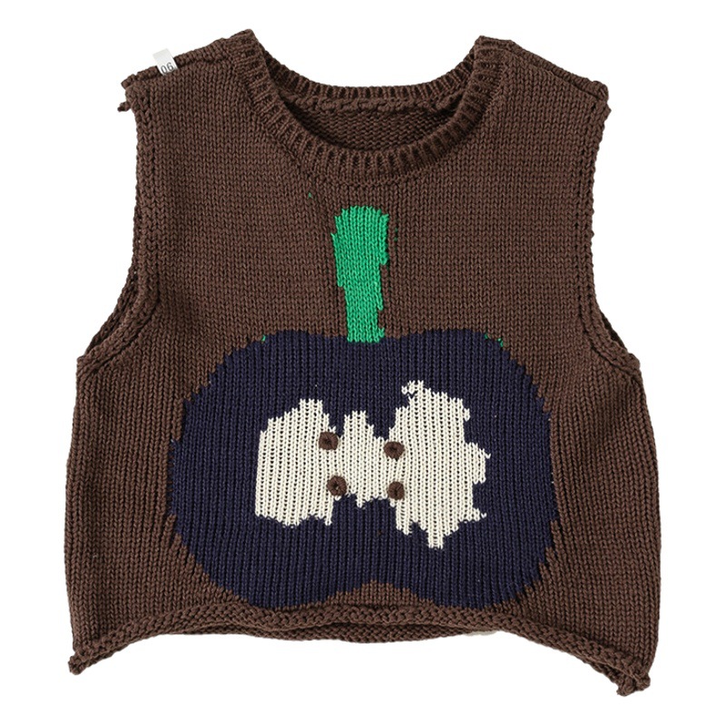 Beibei ciudad estilo coreano Apple niños chaleco niñas suéter de primavera y otoño bebé niñas ropa para niños