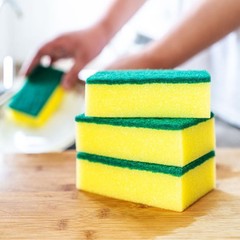 Kitchen dishwashing sponge scrub brush magic nano cleaning dishwashing cloth double-sided cleaning sponge brush