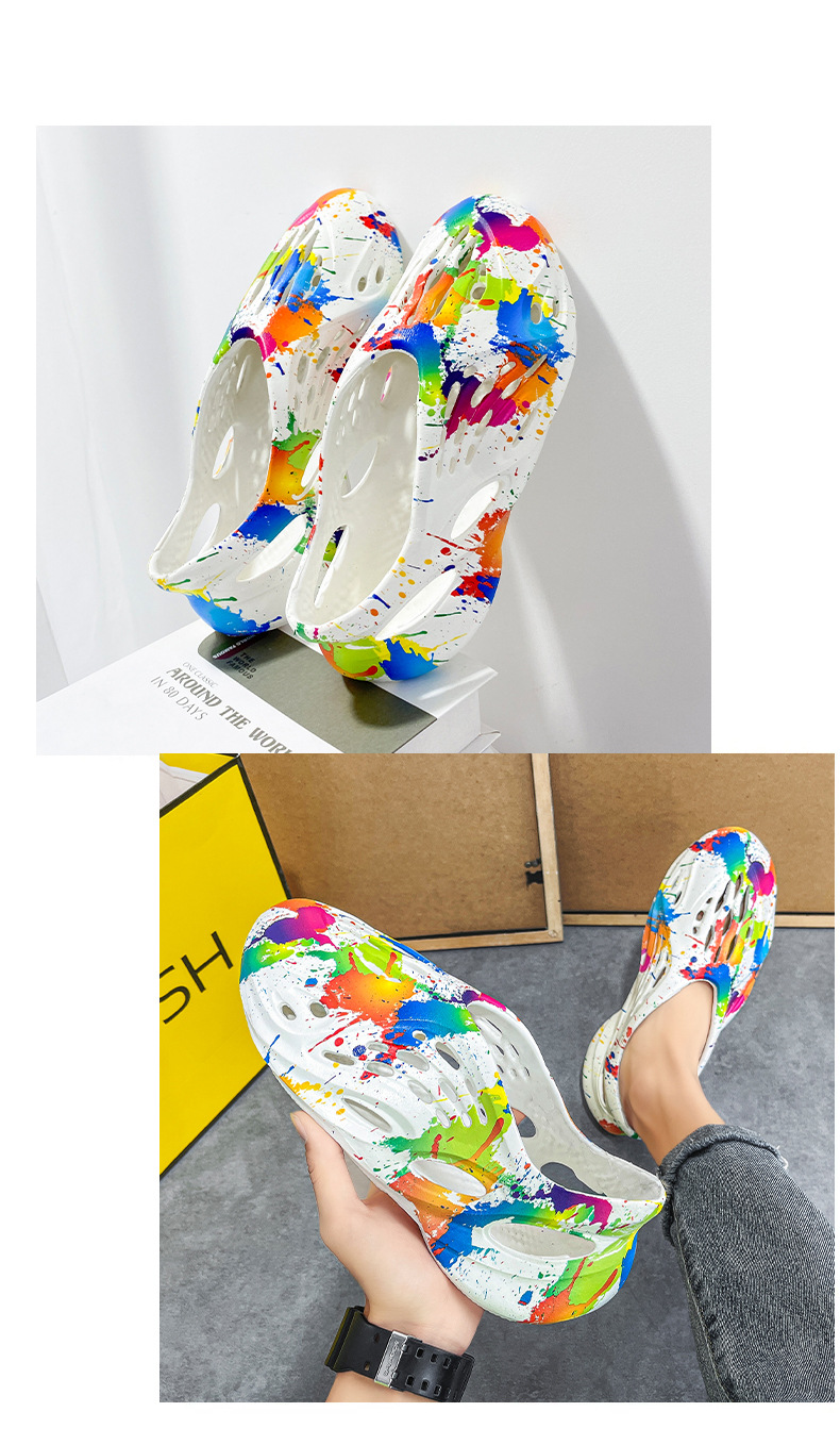 Sandali romani da esterno di tendenza Instagram con nuovo buco mimetico estivo oversize per scarpe da spiaggia da uomo_voghion.com