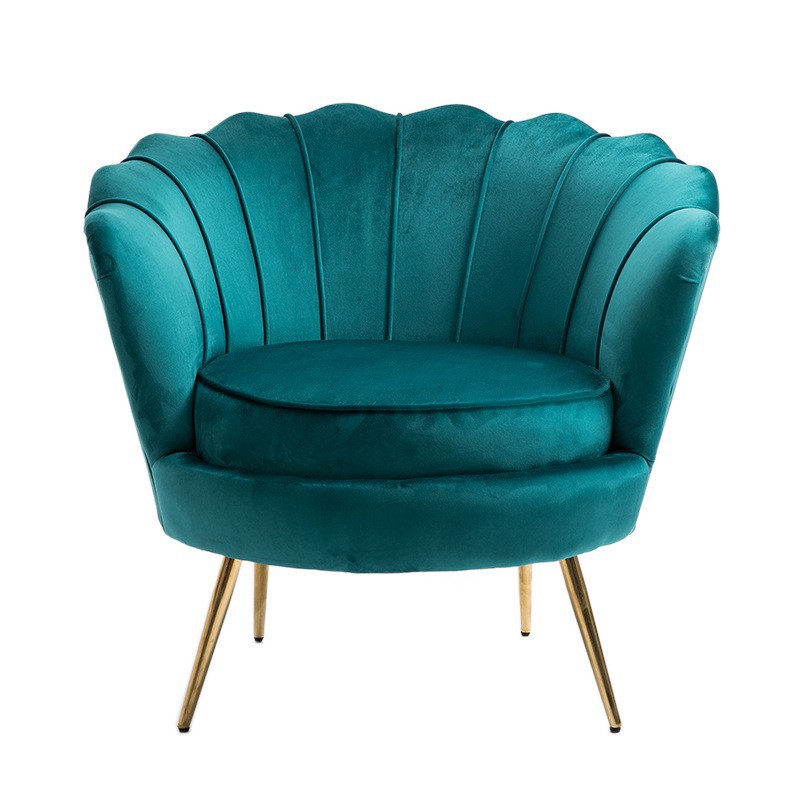 Nordic red ocio arena moderna tela metálica sofá silla sala de estar dormitorio balcón fábrica de loto individual