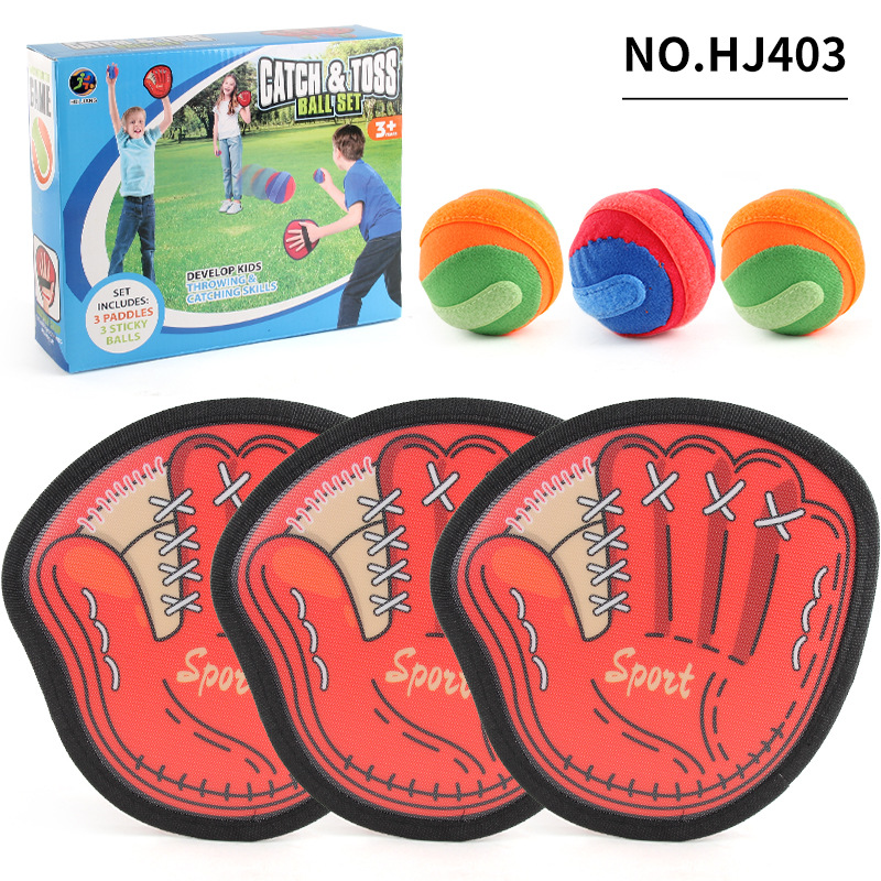 Niños lanzan un juego de raqueta de blanco adhesivo Velcro bola adhesiva indoor al aire libre padres-hijos interacción juguetes deportivos de ocio