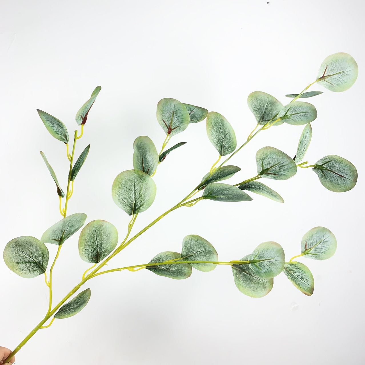 尤加利叶仿真绿植家居花艺客厅餐桌玄关摆件装饰假花3D打印高品质