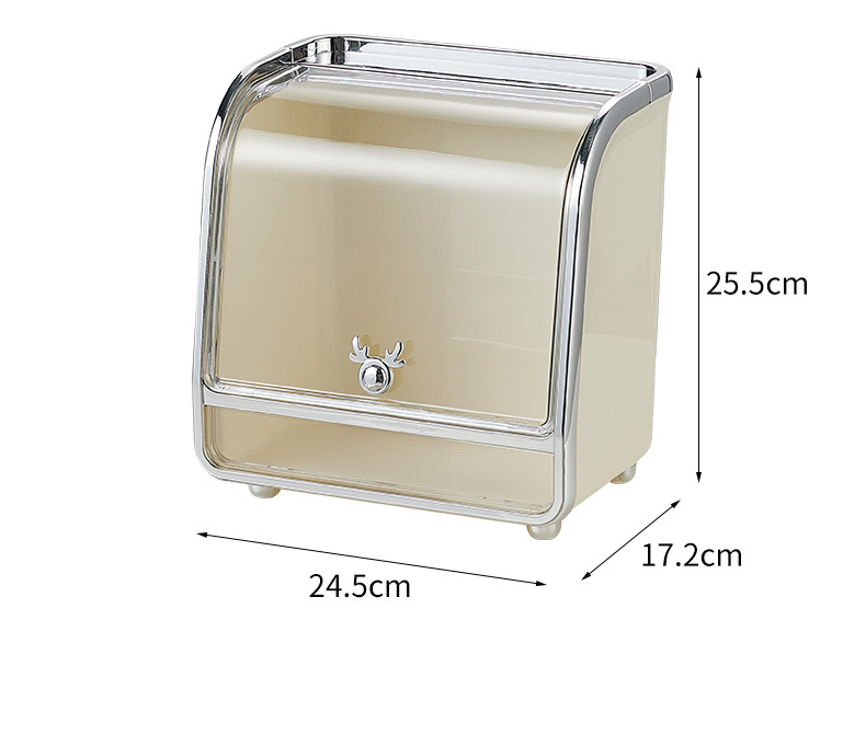 Cosmetic Storage Box Transparent Desktop Organiser For Vanity_voghion.com