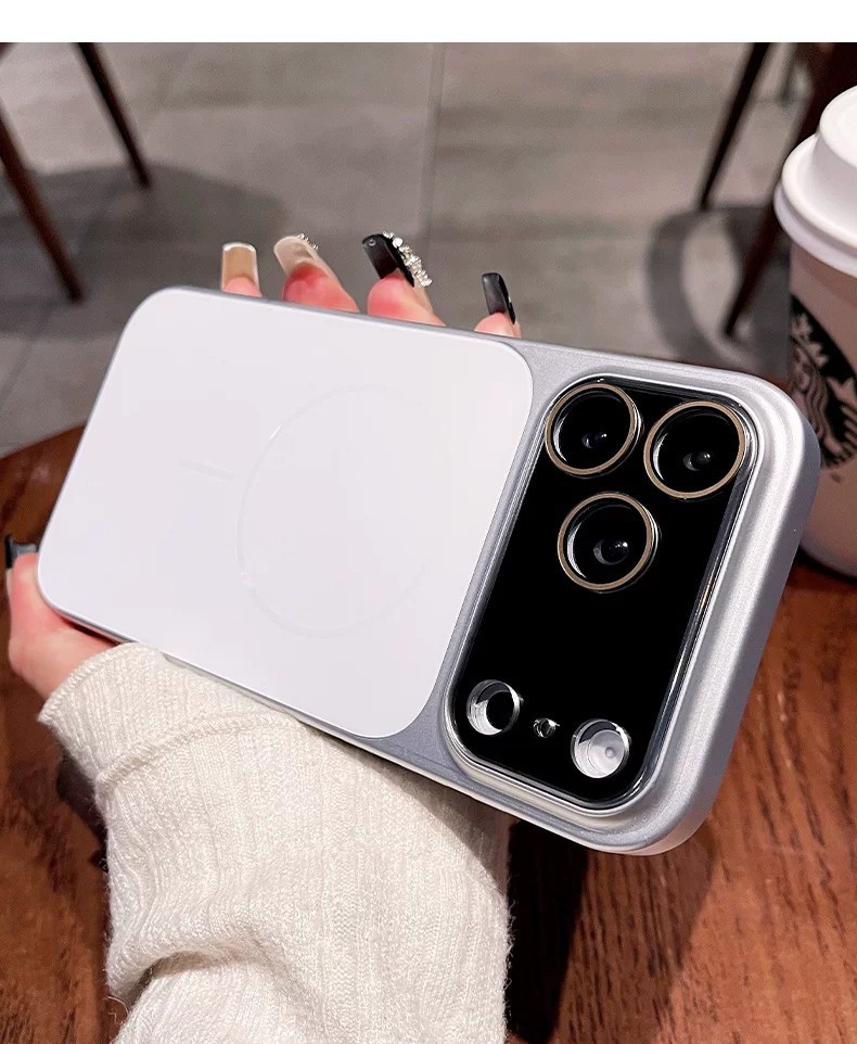 适用苹果18promax手机壳秒变大视窗AG流光磨砂磁吸iPhone17保护套 - 7