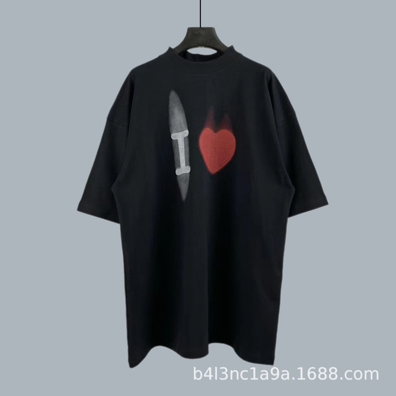 【现货秒发】正确高版巴黎B家24ss新款系列合集宽松男女同款T恤|undefined