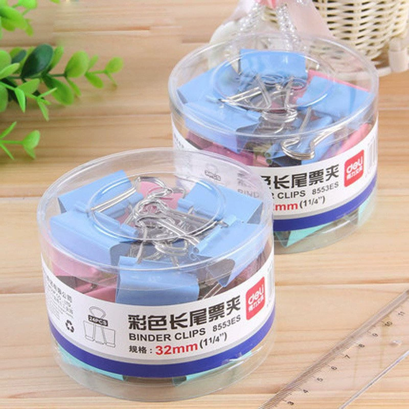 Ri 8553ES цветной клип длинного хвоста примечания № 3 клип ласточки хвоста железный клип курьерский клип 32 мм бумажный клип