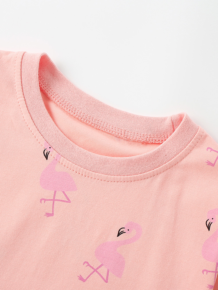 Cross-border malwee verano vestido de impresión casual para niños confortable y transpirable ropa de niñas de 3 a 8 años de edad falda de niña