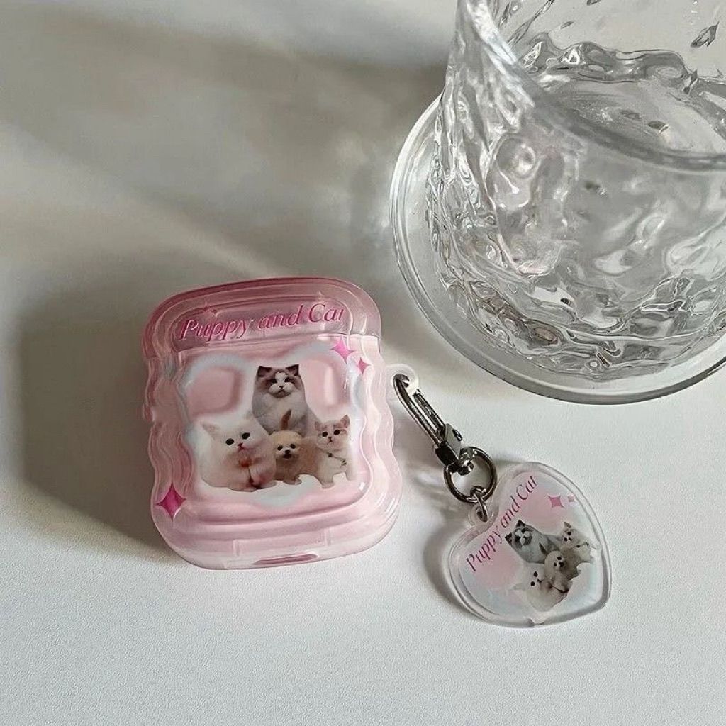 Gatos de amor adecuados para airpodspro3 auriculares huaqiangbei 5 generación airpods 4 generación cubierta protectora bluetooth