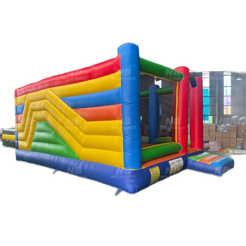 Caminar por la luna comercial al aire libre fiesta infantil combinación trampolín casa slide agua castillo con tobogan