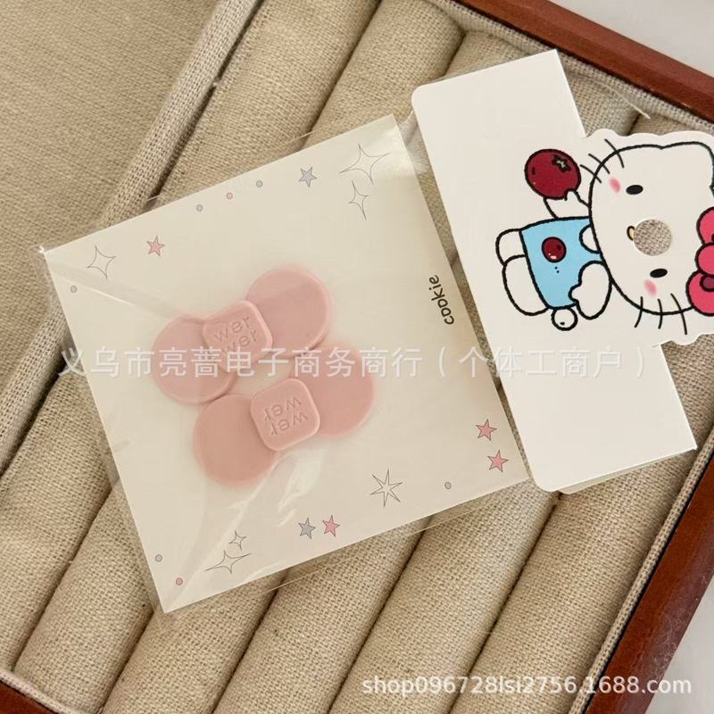 2025徐璐字母款醋酸蝴蝶结鸭嘴发夹刘海边夹可爱少女时髦碎发整理|undefined