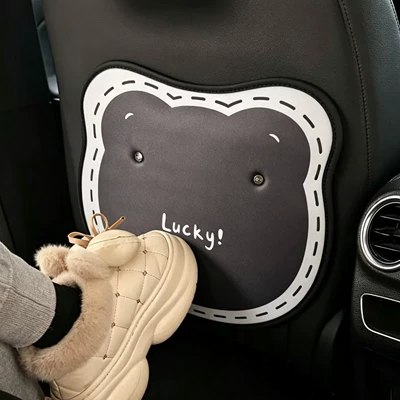 Mat, Bear Seat Back Protector, Chair back anti-kick pad