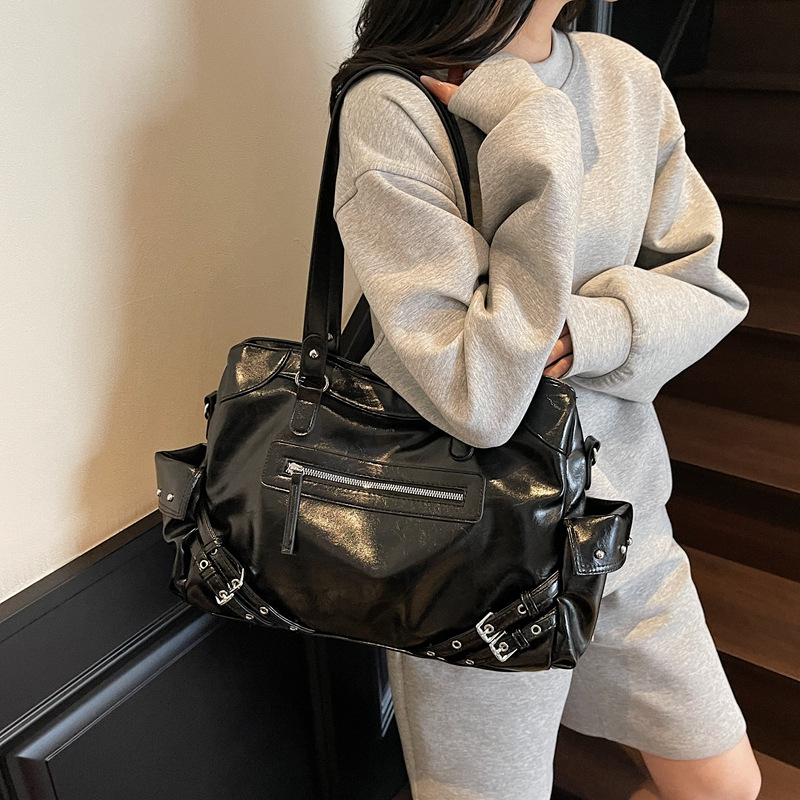High Quality Simple Casual Women's Bag, Women's Crossbody Bag, Tote Bag, Versatile Single Shoulder Commuting Bag_voghion.com