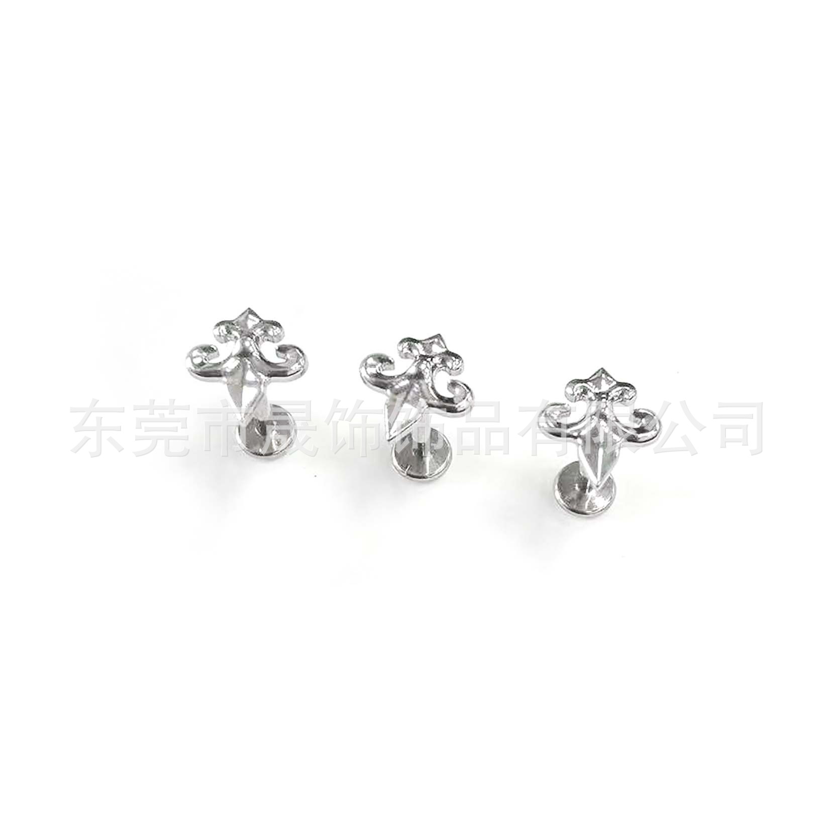 F136 Titanium Iris Flower 哥特 Ear Stud G23 Implant Grade Titanium 创意 Labret Stud Helix Cartilage Stud Piercing Jewelry 头