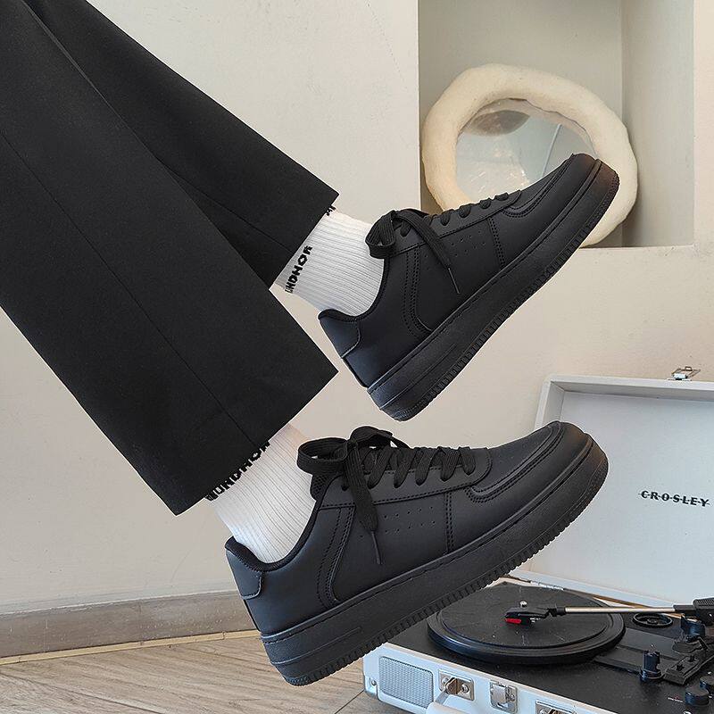 Giày sneaker nam cổ thấp đế dày tăng chiều cao, chống trượt, chống mài mòn, phong cách thể thao casual — AA 01m Hạnh nhân, AA 01m cà phê, AA 01m Đen