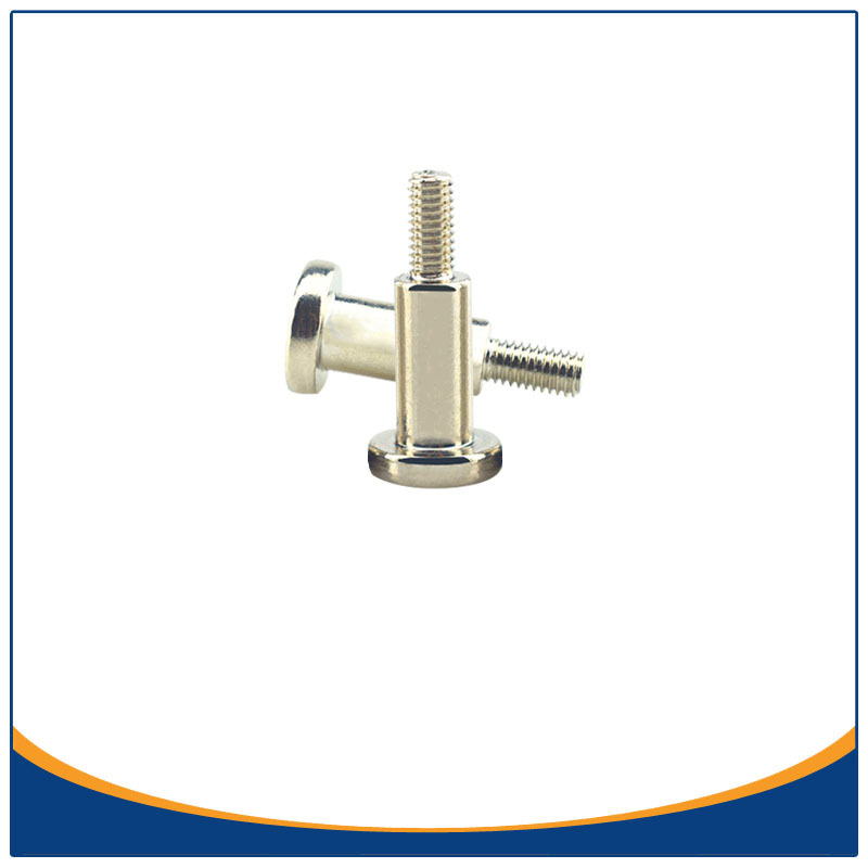 凸台限位螺丝东莞冷镦厂家直销 M3*15.5圆头十字亮镍台阶定位螺钉