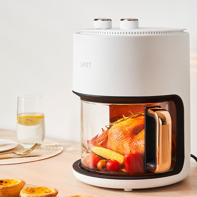 Lefei New Air Fryer Household 5.5L Visual Large Capacity Fryer Multifunctional Oven