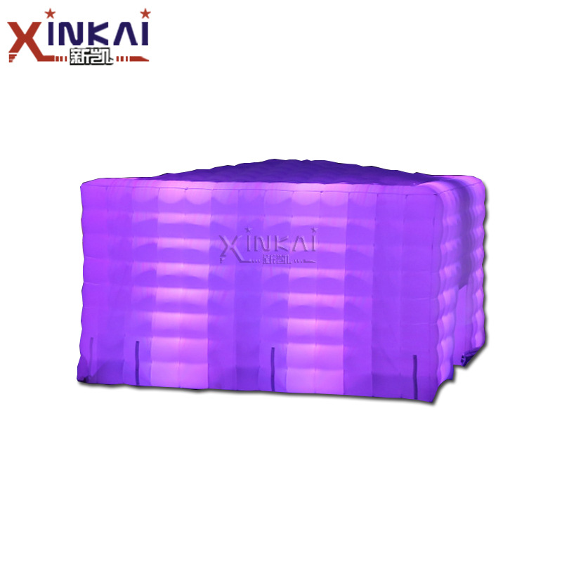 工厂大型充气方形舞会婚庆帐篷户外活动派对灯光展览帐篷野营帐篷